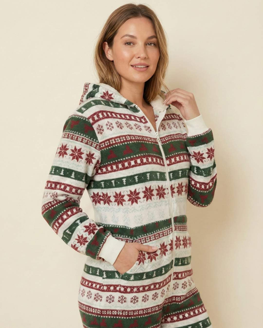 Pyjama 1 Pièce Saint Prairie – Confort Polaire Signature