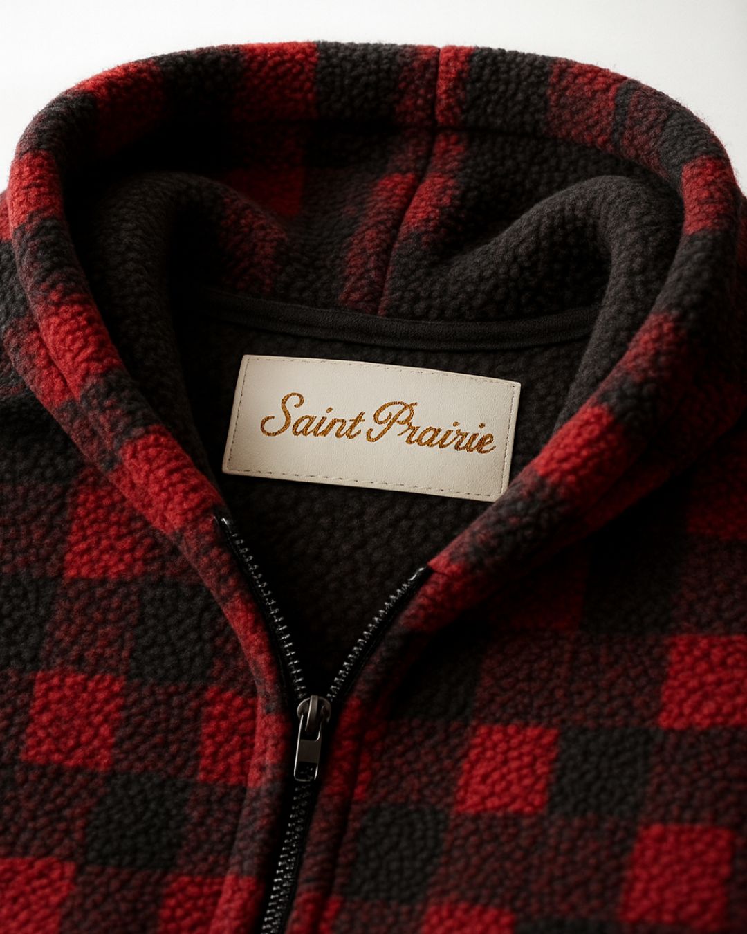 Combinaison Cocooning Premium SAINT PRAIRIE – Modèle Plaid Rouge