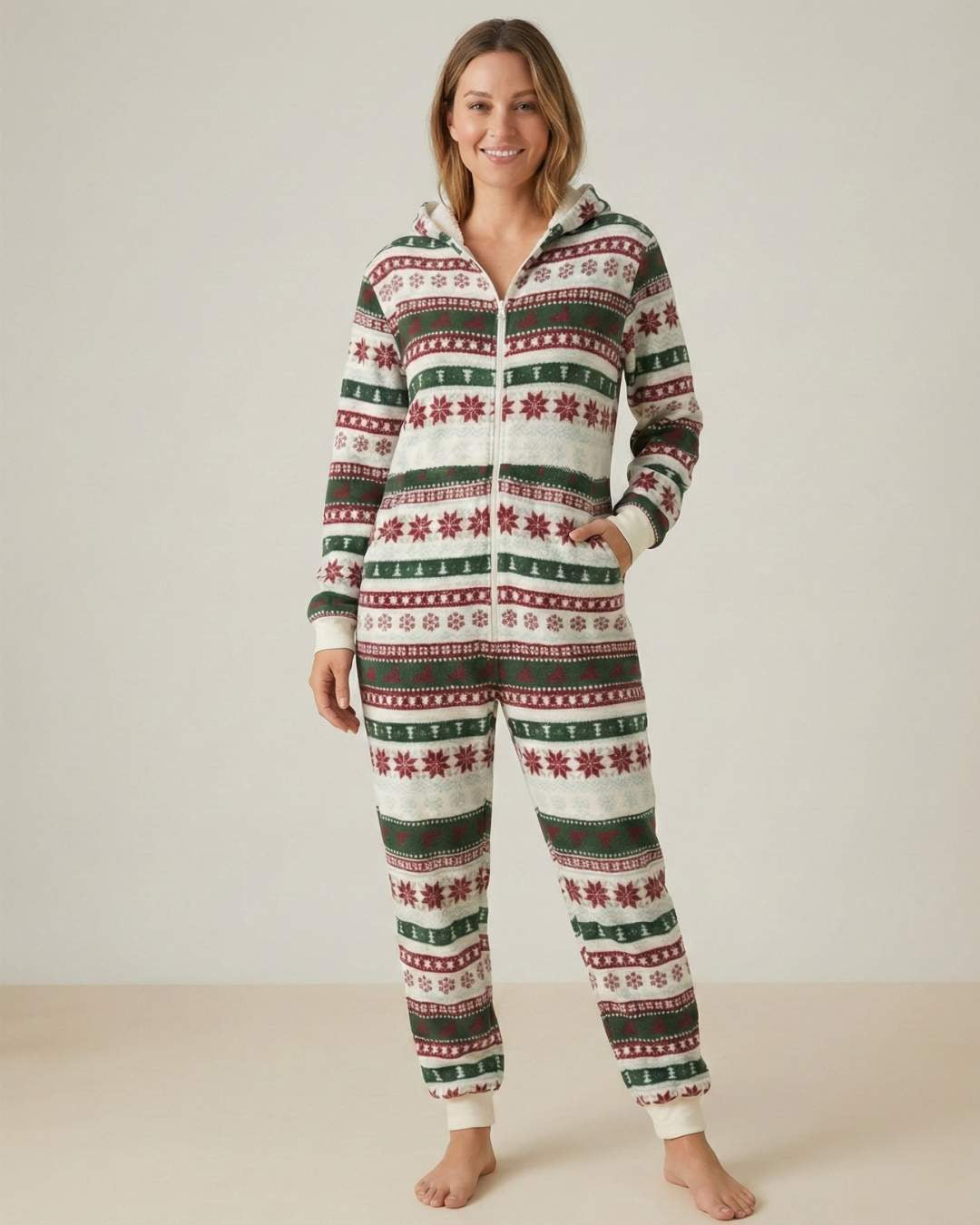 Pyjama 1 Pièce Saint Prairie – Confort Polaire Signature