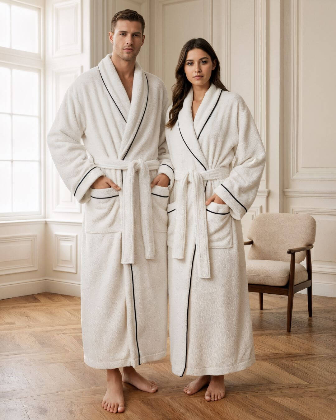 Peignoir Hôtel Saint Prairie – Coton Premium 450 GSM